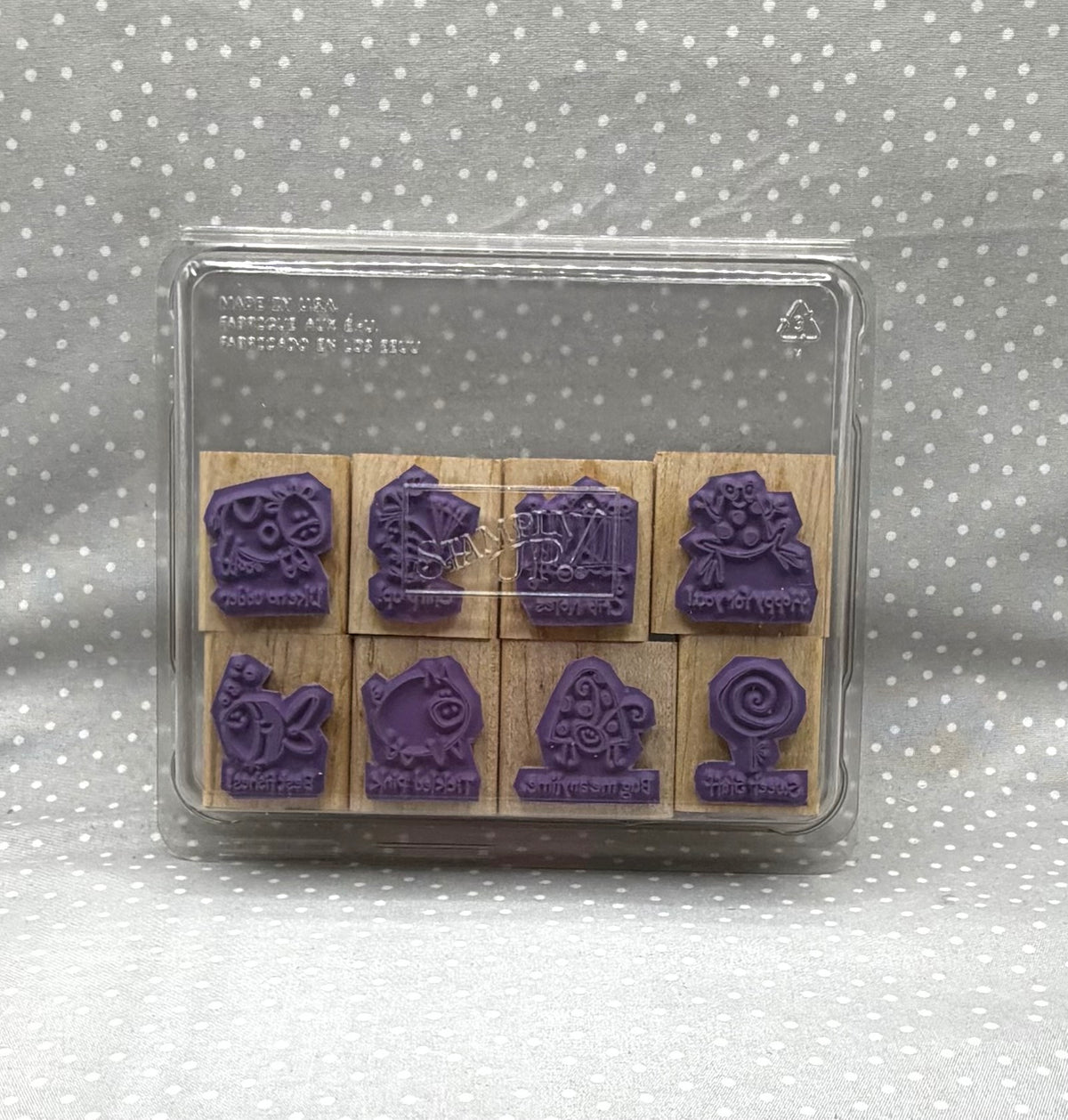 Very Punny Stamp set, Retired Stampin Up! Set of 8 stamps