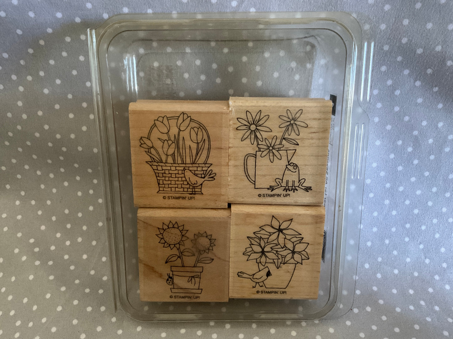 Retired Stampin Up! Stamp set A Flower for All Seasons - Set of 4 stamps