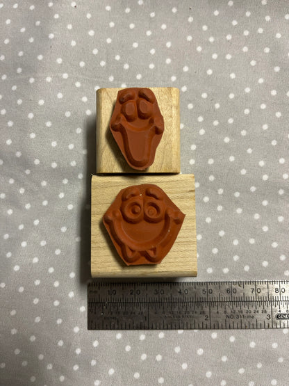 Fun Faces stamp set, Retired Stampin Up 1997, set of 8 stamps.