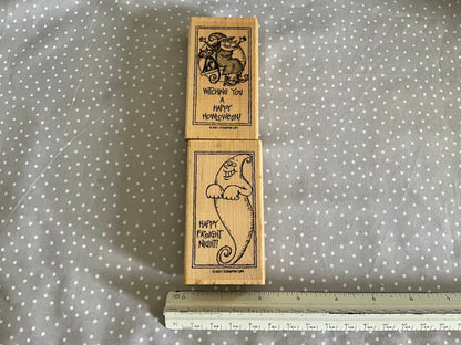 Tricky Treats stamp set, Retired Stampin Up 2001, set of 3 stamps
