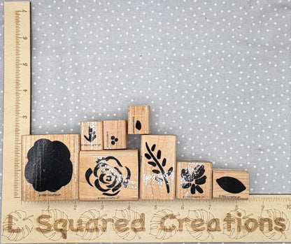 Retired Stampin Up! Stamp set Flashy Florals, Two-Step