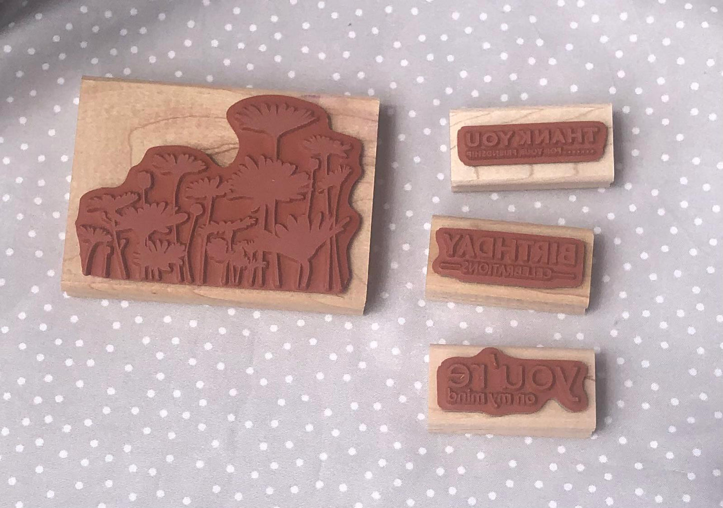 Upsy Daisy stamp set, Retired Stampin Up, set of 4 stamps