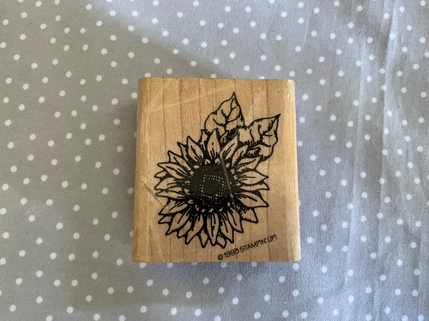 Retired Stampin Up! Stamp set Sunflower - Set of 1 stamps