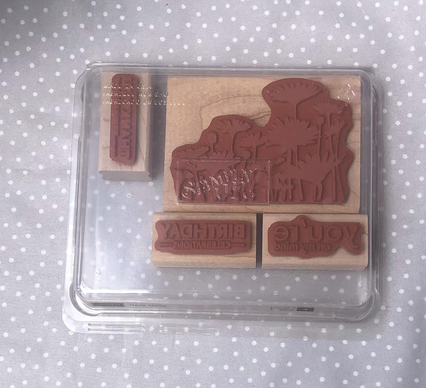 Upsy Daisy stamp set, Retired Stampin Up, set of 4 stamps
