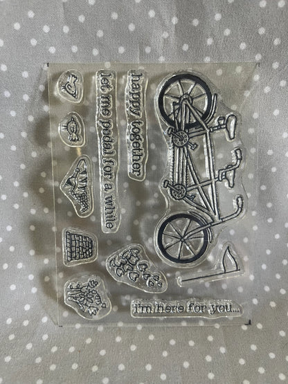 Retired Stampin Up! Stamp set Pedal Pusher! Sale-A-Bration 2016