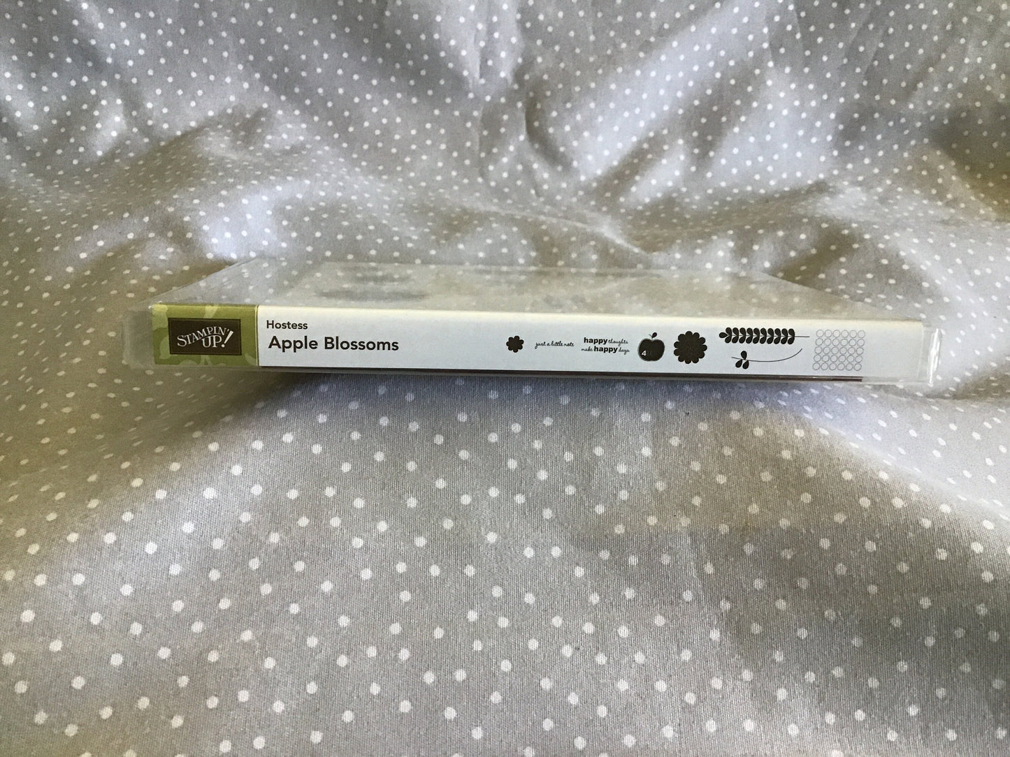 BRAND NEW-Retired Stampin Up! Stamp set Apple Blossoms- Set of 8 stamps