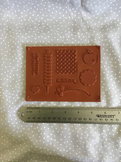 BRAND NEW-Retired Stampin Up! Stamp set Apple Blossoms- Set of 8 stamps