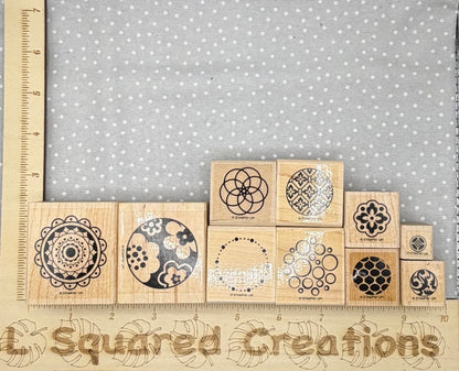 Circle Circus Stamp set, Retired Stampin Up!  Set of 10 stamps