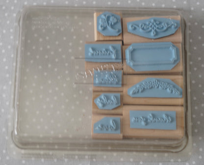 Noteworthy- Retired Stampin Up, set of 9 stamps from 2006