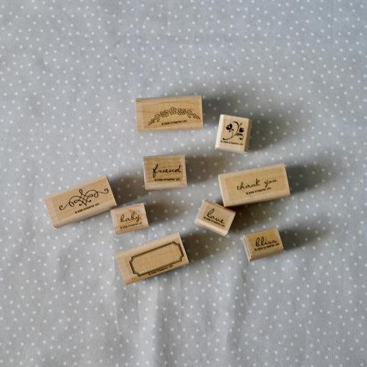 Noteworthy- Retired Stampin Up, set of 9 stamps from 2006
