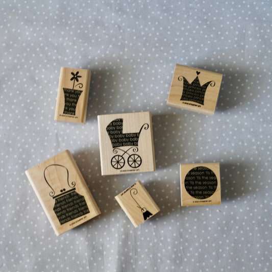 Oh, My Word- Retired Stampin Up, set of 6 stamps from 2005