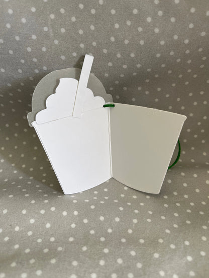 Handmade Coffee Lover Card & Tag Gift Set- 5 count greeting cards with envelopes- 3 count gift tags (tags folds like a card)
