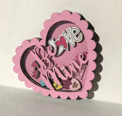 Scallop Heart Valentine’s Shaker - Pink Be Mine