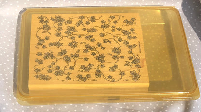 Retired Stampin Up! Stamp set Ivy Background Stamp