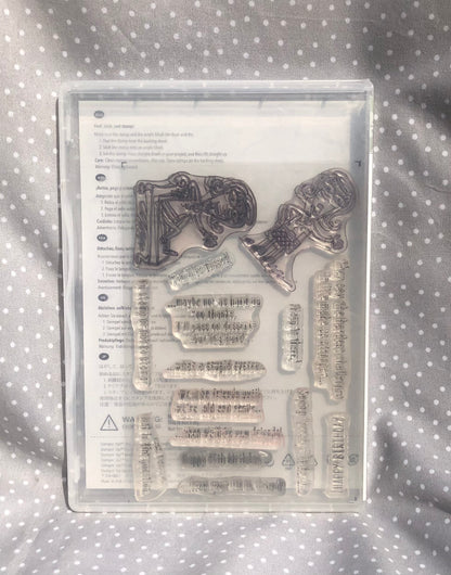 Retired Stampin Up! Stamp set Just Kidding- Set of 15 stamps