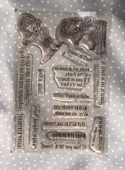 Retired Stampin Up! Stamp set Just Kidding- Set of 15 stamps
