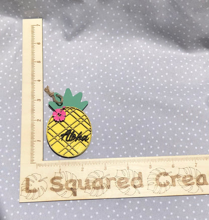 Pineapple Wood Ornament