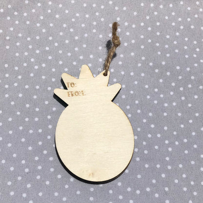 Pineapple Wood Ornament
