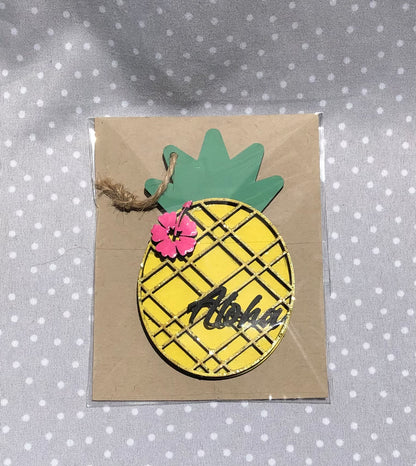 Pineapple Wood Ornament