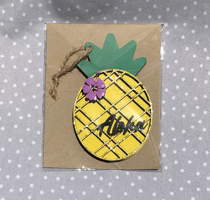 Pineapple Wood Ornament