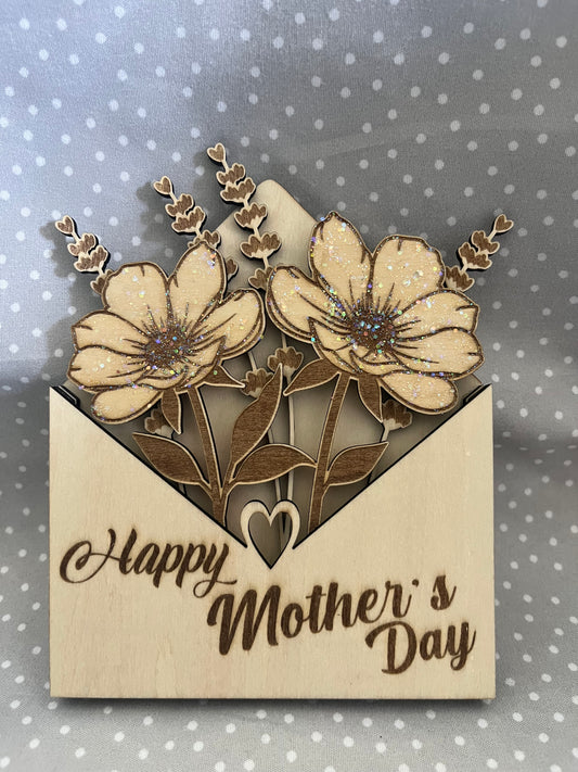 Happy Mother’s Day -wood flower arrangement!