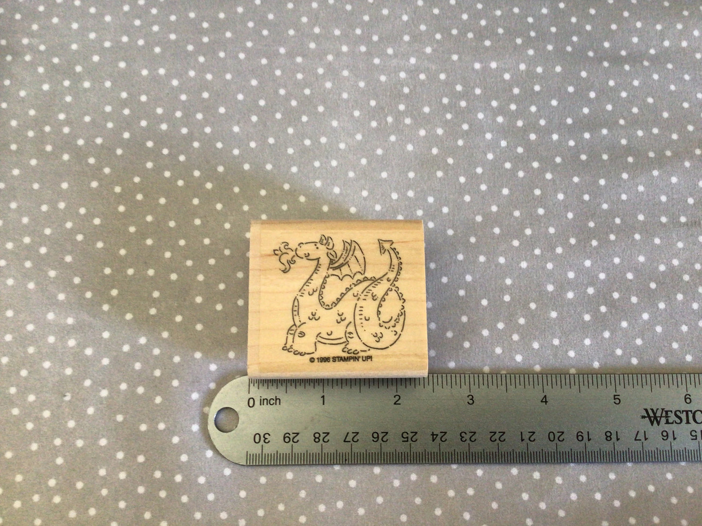 Retired Stampin Up 1996! Stamp set Dreams & Dragons