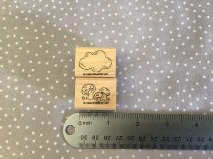 Retired Stampin Up 1996! Stamp set Dreams & Dragons