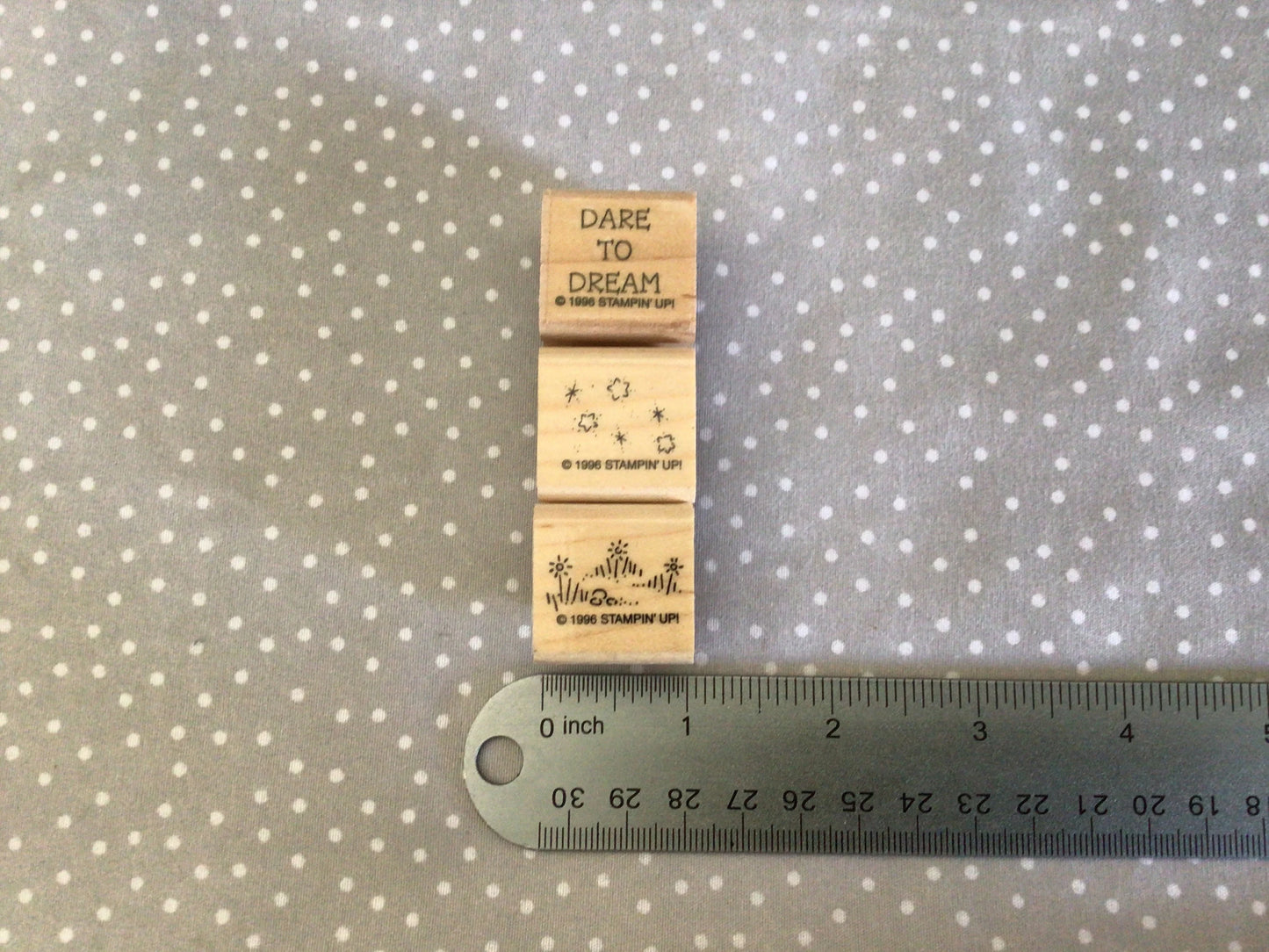 Retired Stampin Up 1996! Stamp set Dreams & Dragons