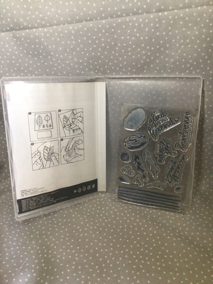 Retired Stampin Up! Stamp set Incredible Like You set of 15 stamps/ Two-Step
