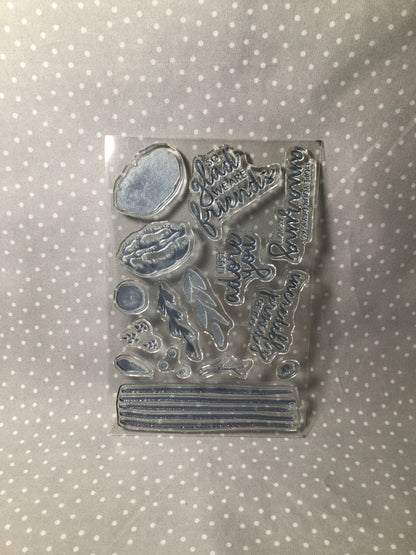 Retired Stampin Up! Stamp set Incredible Like You set of 15 stamps/ Two-Step