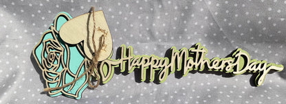 Happy Mothers Day Rose- Light Blue Rose