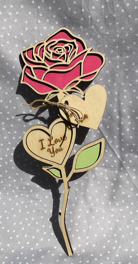 I Love You Rose-Pink