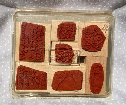 Retired Stampin Up! Stamp set Cuddles & Tickles - Set of 7 stamps