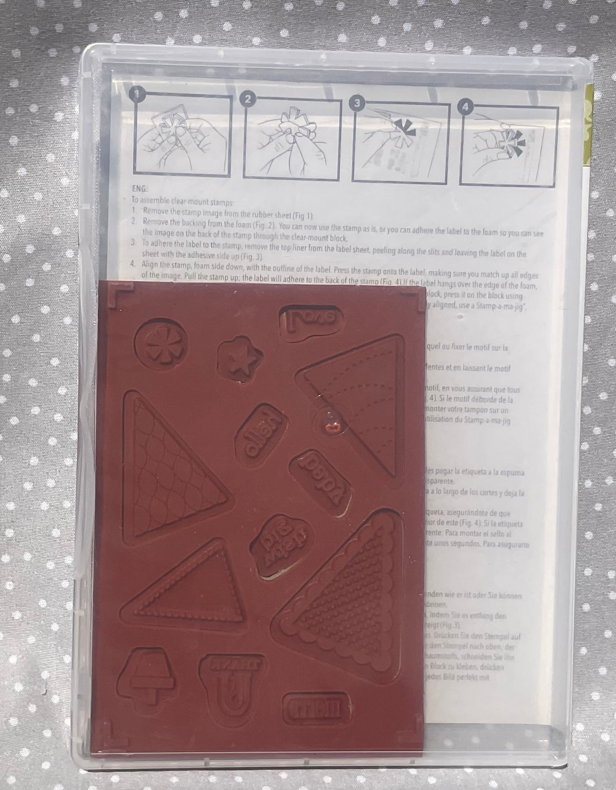 Retired Stampin Up! Stamp set Pennant Parade- Set of 13 stamps