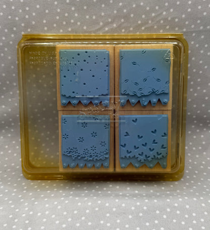 Gently Falling stamp set, Retired Stampin Up, set of 4 stamps