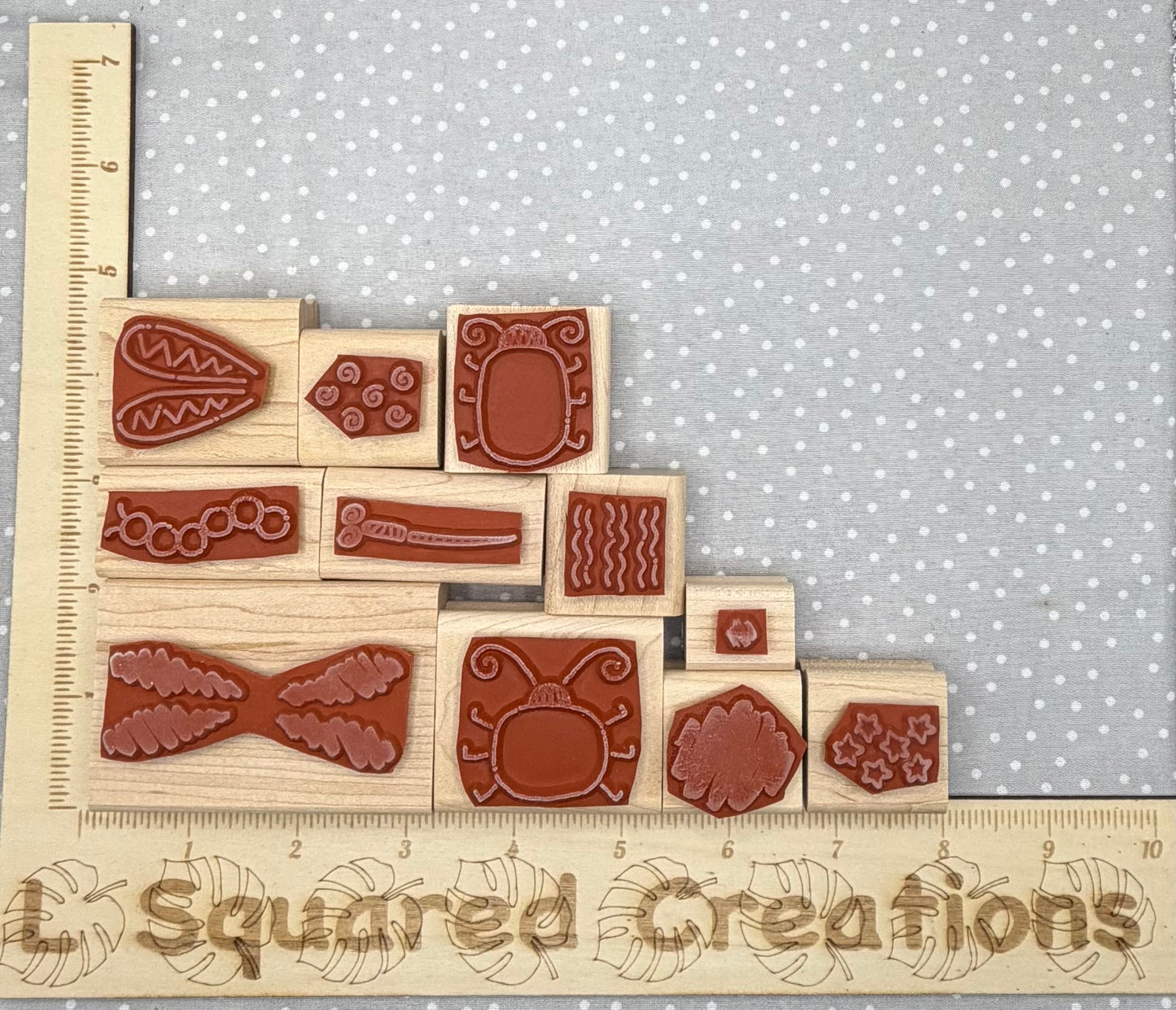Bug Builder stamp set, Retired Stampin Up, set of 11 stamps