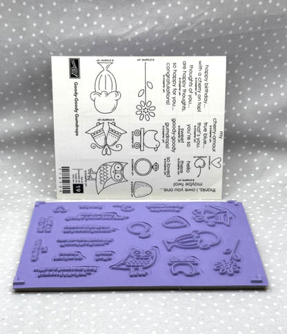 Goody-Goody Gumdrops stamp set, Retired Stampin Up, set of 19 stamps