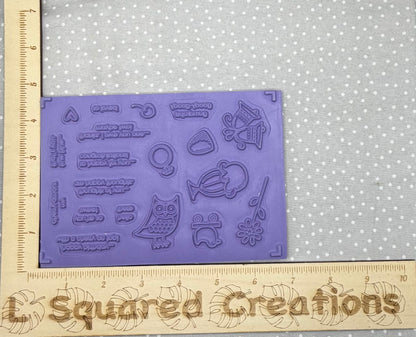Goody-Goody Gumdrops stamp set, Retired Stampin Up, set of 19 stamps