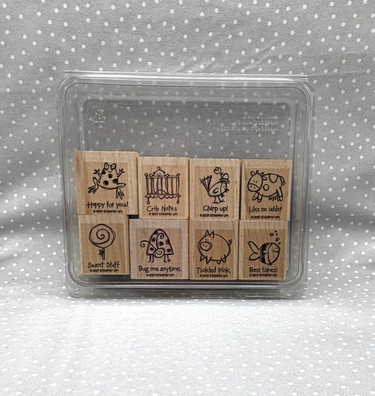 Very Punny Stamp set, Retired Stampin Up!  Set of 8 stamps