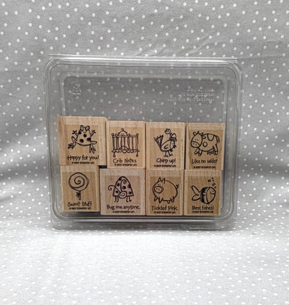 Very Punny Stamp set, Retired Stampin Up!  Set of 8 stamps