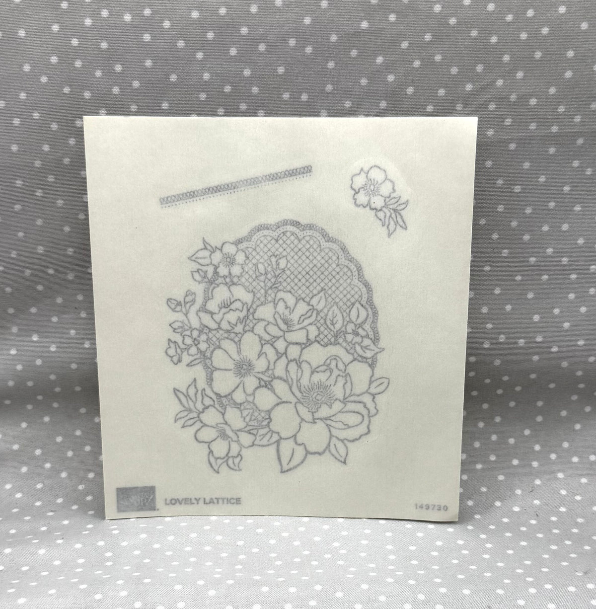 Lovely Lattice stamp set, Retired Stampin Up! Sale-A-Bration