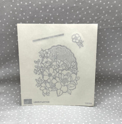 Lovely Lattice stamp set, Retired Stampin Up! Sale-A-Bration