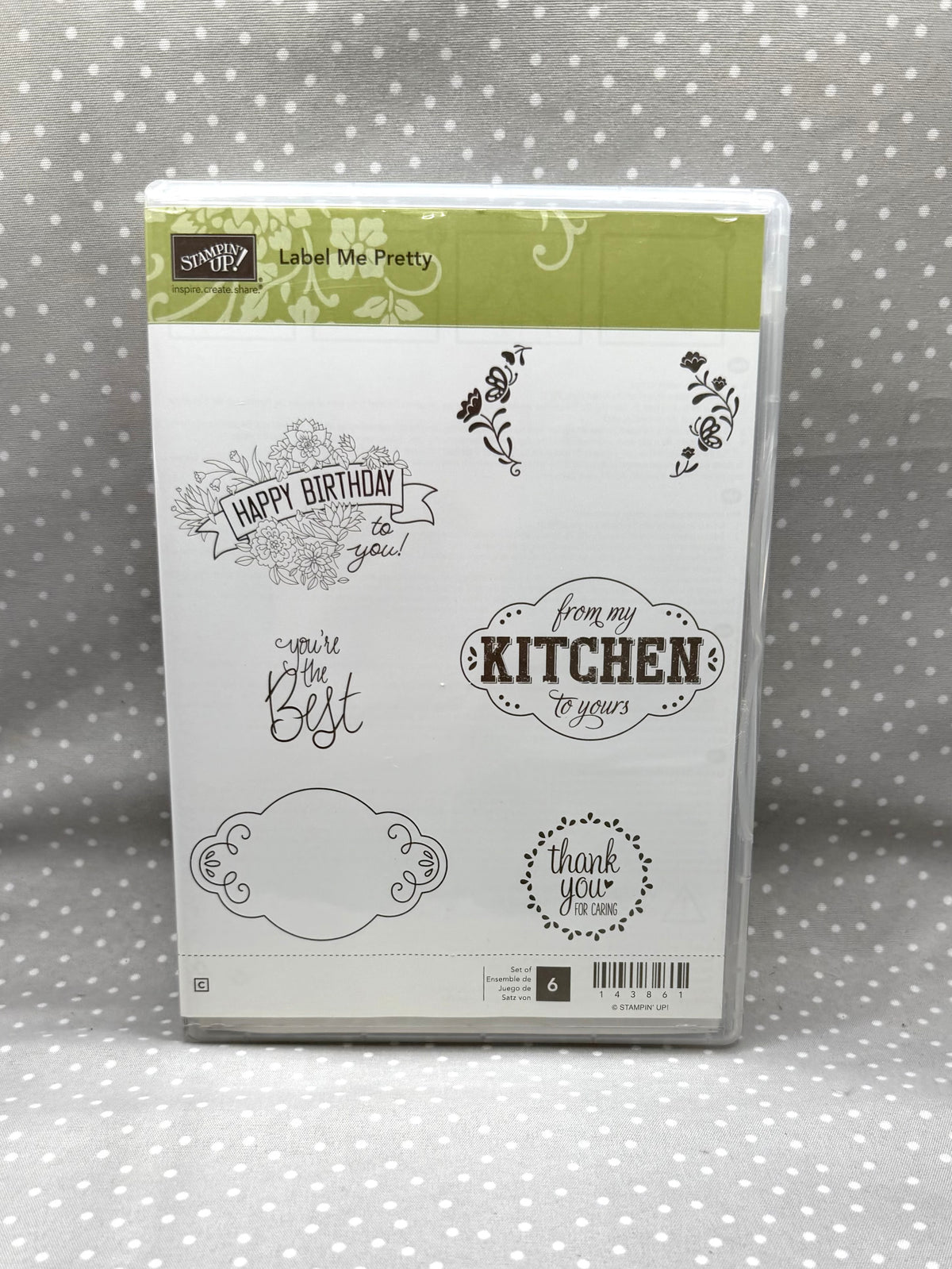 Label Me Pretty stamp set, Retired Stampin Up!