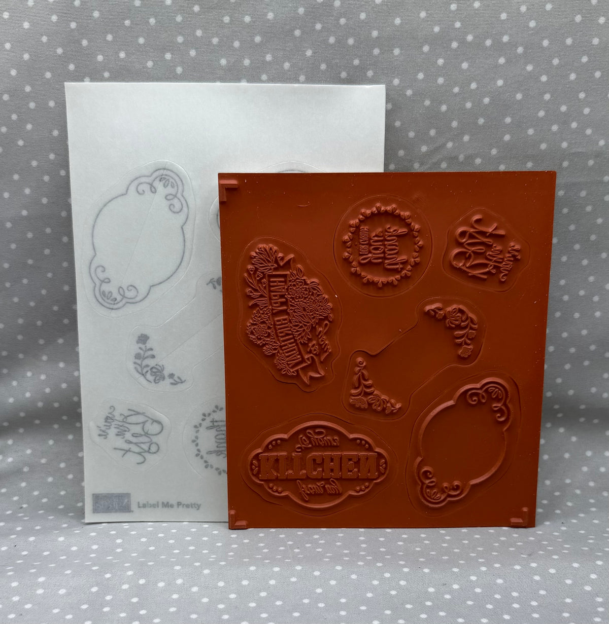 Label Me Pretty stamp set, Retired Stampin Up!