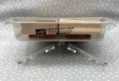 Lace Snowflakes Stamp set, Retired Stampin Up!  Set of 4 stamps