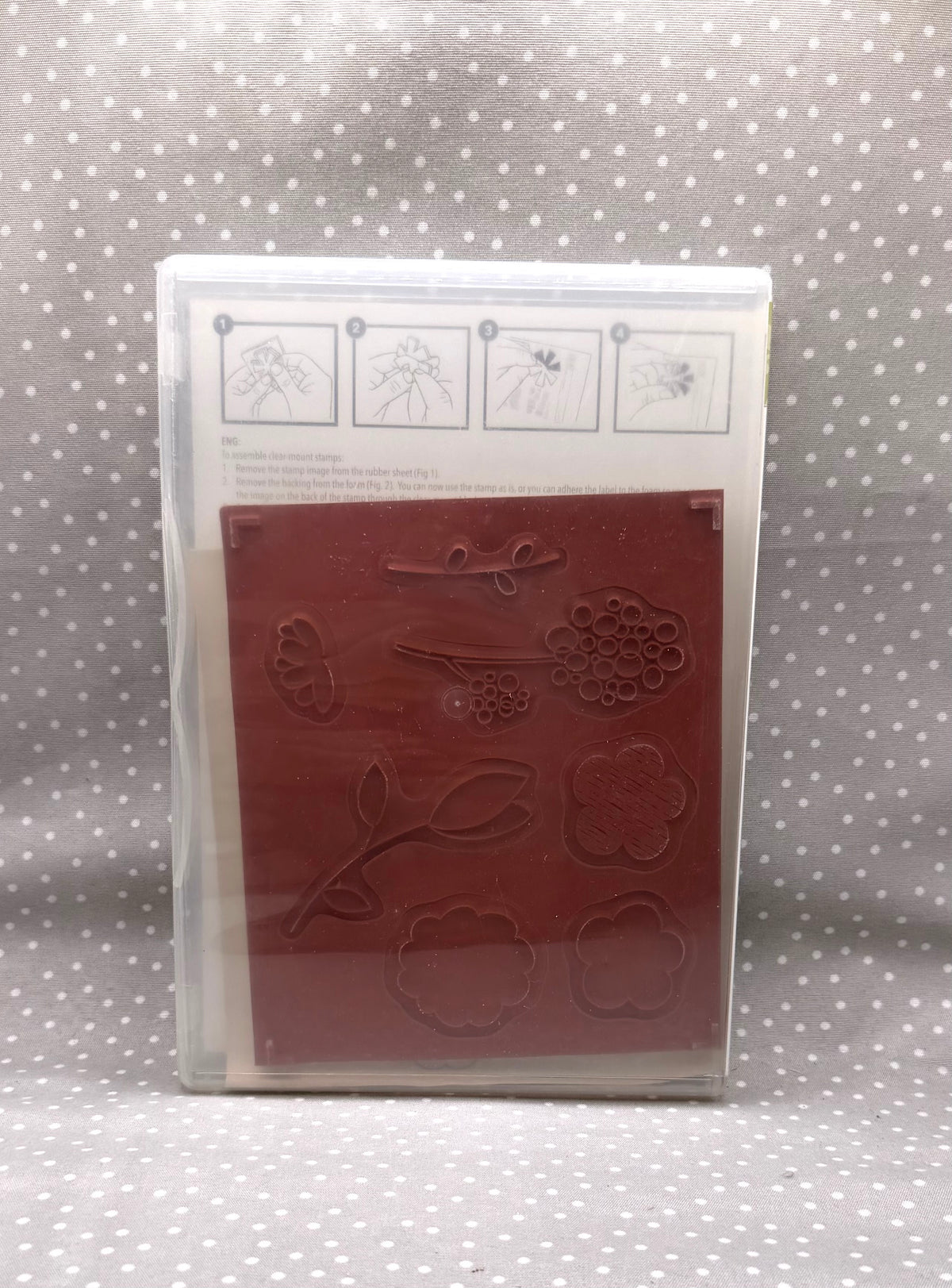Raining Flower stamp set, Retired Stampin Up! (2 of 2 stamp set ONLY)