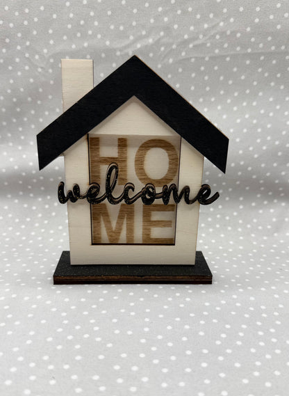 Welcome Home Wood Gift Holder