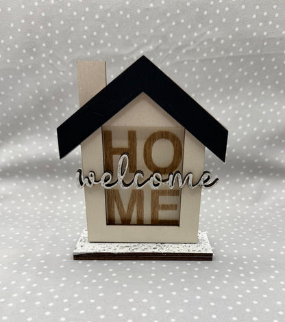 Welcome Home Wood Gift Holder
