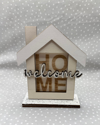 Welcome Home Wood Gift Holder