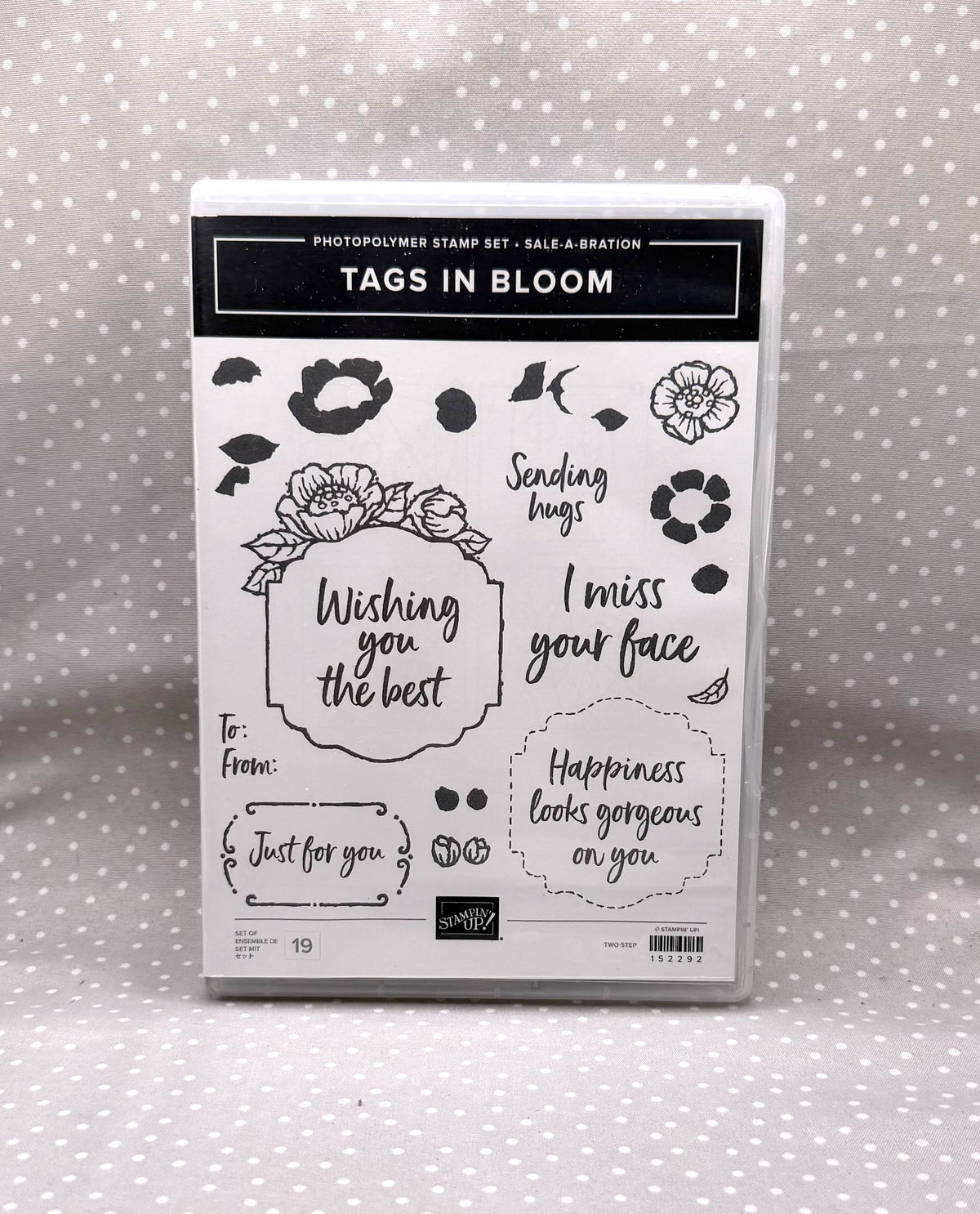 Tags in Bloom stamp set, Retired Stampin Up! Sale-a-bration